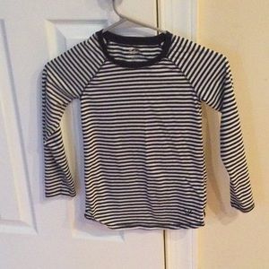 Navy blue stripe shirt